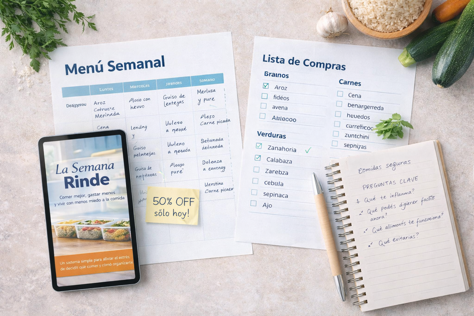 Sistema: menús y listas